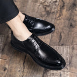 2023 New Oxford Shoes Dress Shoes Classic Business Formal Shoes Man Banquet Wedding Shoes Office Mens Wingtip Boos Derby Shoes