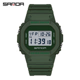 SANDA Casual Fashion Mens Military Watches Multi Function Dial Watch Sports Chronograph Alarm Clock Calories Mountaineering 2107