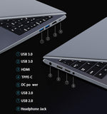 I9 Gaming Laptop 15.6 Inch 1080P 16G/8G DDR4 2TB/1TB/512G SSD Fingerprint Backlight Bluetooth