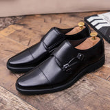 Fashion Slip On Men Dress Shoes New Classic Leather Oxfords For Wedding Party Business Flat Shoes Men's Loafers Designer Formal