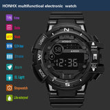 Fashion Men Waterproof Led Digital Date Military Sport Rubber Quartz Watch Alarm часы мужские Relogio Masculino Reloj Hombre #25