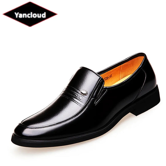 British Style Decent Soft Leather Shoes Mens Footwear 2023 Fall  Business Formal Dress Shoes Elegant Suit Office Shoes
