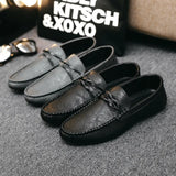 High-quality British business Men Casual Leather Shoes breathable soft leather  Men's driving Shoes men's single shoes
