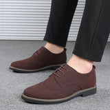 New derby shoes Oxford Men Shoes PU Suede Leather Spring Autumn Casual Men Leather Shoes Male Dress Shoes Plus Size 38-48