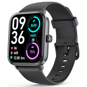 ZZYSMA IDW19 Smart Watch For Man Woman Alexa-Build-in 5ATM IP68 Waterproof Bluetooth Call Smartwatch 2023 New Heart Rate Veryfit
