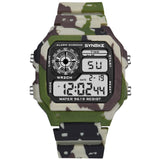 SYNOKE Wrist Watch For Men Digital Sports Waterproof Watch Transparent Multifunction Chronograph Alarm Backlight reloj hombre