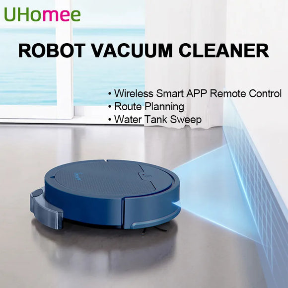 Robot Vacuum Cleaner Wireless Smart APP Remote Control Cleaning Machine Route Planning Water Tank Sweep Home Intelligent Sweeper