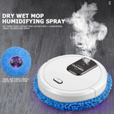 Fully Automatic Sweeping Robot Smart Impregnation Cleaning Robot USB Charging Dry and Wet Spray Mop Disinfecting-White