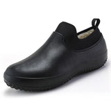 Mens Kitchen Working Shoes Non-slip Waterproof Chef Shoes Casual Unisex Work Shoes Water Shoes Rain Cotton Boots Plus Size 35-49