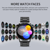 Lige Watch For Men Smart Watch AMOLED HD Screen Body Temperature Detection Ai Smart Voice Smartwatch 2023 Bluetooth Call Clock