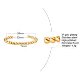 Twisted Bangle Open Cuff Bracelet 100% Stainless Steel Rope Twisted Bracelet Women Jewelry Minimalist Style