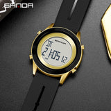 SANDA 337 Watch Luxury 9mm Super Slim Sport Watches Men Electronic LED Digital WristWatch For Male Clock 2023 Relogio Masculino