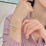 100% Solid 925 Sterling Silver Hiphop Thick Gold Horse for Women Men Vintage Handmade Hasp Bracelet Birthday Gift S-B451