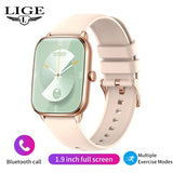 LIGE New Bluetooth Call Smart Watch Women Health Monitor Sports Fitness Bracelet Waterproof Lday Smartwatch Men For Android Ios