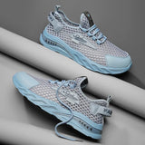 Fujeak 2023 Summer Casual Mesh Shoes for Men Fashion Breathable Sneakers Non-slip Walking Shoes Mens Comfortable Running Shoes