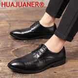Mens Dress Shoes Men Wedding Fashion Office Footwear Lace-up Patent Leather Casual Shoes Man Formal Brand Adulto Oxfords Brogue