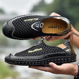 New Men Casual Shoes Breathable Mesh Shoes Designer Sneakers Soft Flat Men Sneakers Luxury Men Loafers Comfortable Driving Shoes