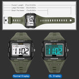 SYNOKE Men Watch Fashion LED Digital Watches Man Sports Military Wristwatches Rubber Wristband Electronic Clock Reloj Hombre