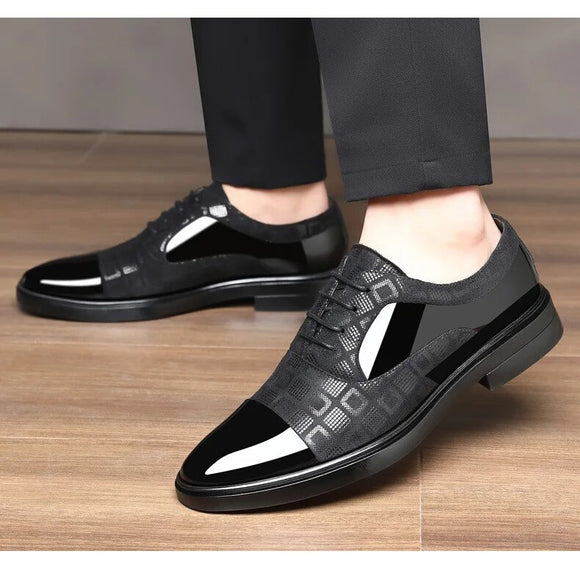 Luxury Dress Shoes for Men 2023 Spring Autumn Fashion Formal Suit Shoes Man Brand PU Leather Wedding Party Style Men's Shoes