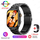 2023 NFC Ultra Smart watch Men AMOLED Screen Smart Watch Bluetooth Call Blood Oxygen Heart Rate Sport Waterproof Watch For Apple