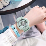 UTHAI CE118 Electronic Watch Leisure Cool Pin Buckle Round Dial Multicolor Digital Watch Sports Electronic Student Watch