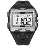 SYNOKE Big Numbers Full Size Digital Watch Easy to Read 5ATM Water Resistant Electronic Wristwatch Countdown Clock Reloj Hombre