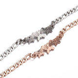 1PC 304 Stainless Steel Stylish Bracelets Gold Color Fashion Hollow Butterfly Pendant Chain Bracelet Jewelry for Women 16cm long