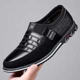 Summer Men's Casual Leather Shoes Business Loafers for Men Slip-on Office Working Shoes Men Moccasins Sapato Masculino Big Size