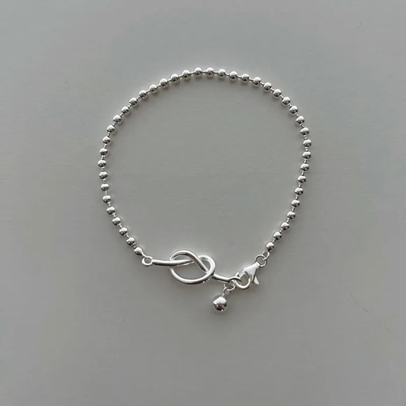 BF CLUB 925 Sterling Silver Bracelet for Women Men Balls Fine Trendy Jelwery Vintage Handmade Hasp Bracelet Birthday Gift