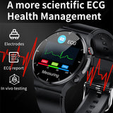 2023 New Laser Treatment Three High Smart Watch Men ECG PPG Heart Rate Blood Pressure Health Tracker SmartWatch For Huawei IOS