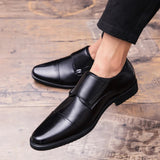 Fashion Slip On Men Dress Shoes New Classic Leather Oxfords For Wedding Party Business Flat Shoes Men's Loafers Designer Formal