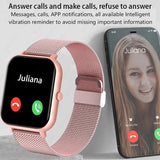 2023 New Bluetooth Answer Call Smart Watch Women Men Full Touch Dial Call Fitness Tracker IP67 Waterproof Smartwatch Woman+Box
