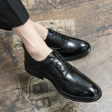 High Quality Leather Wedding Dress Luxury Brand Men Office Business 2022 Spring Autumn Designer Male Footwear Formal Party Shoes