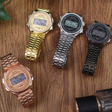 Luxury Digital Men's Watches For Women Stainless Steel Sports Military Wristwatches Business Electronic Male Clock Reloj Hombre