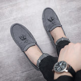 2023 Spring and Autumn Casual Leather Large Size Shoes Men's Shoes A Pedal Cow Leather Peas Shoes Women's Loafers Shoes for Men