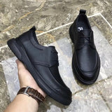 Autumn New Shoes for Men Genuine Leather Casual Shoes Business Leisure Shoes Street Cool Lace-up Dress Shoes