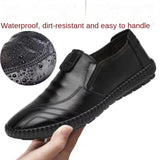 Men Casual Loafers Comfortable Lightweigh Flat Walking Footwear Moccasins Italian Breathable Slip on Male Leather Shoes