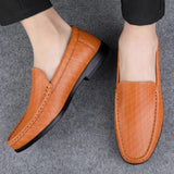 Luxury Men's Shoes Casual Leather Loafers Breathable Italian Shoes Men Brand Moccasins Designer Male Boat Shoes Zapatos Hombre