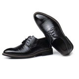 New 2023 men leather shoes Four Seasons Men's Business Casual Shoes lace-up Wedding Shoes man dress shoes big size 38-48