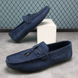 Suede Casual Shoes for Men Soft Sole Comfortable Male Shoes Slip-On Men Loafers Moccasins Driving Shoes Plus 46 Free Shipping