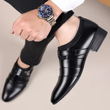 Dress Shoes Men	formal Patent Leather Brown for Man Elegant Italian Loafers Social Men's Classic Casual Plus Size Wedding Shoe