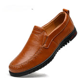 Genuine Leather Men's Loafers Luxury Men Casual Shoes Fashion Driving 2023 Breathable Slip on Moccasins Size 37~47