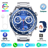 New Smart Watch Men NFC ECG+PPG Bluetooth Call GPS Motion Tracker Compass Bracelet Business Smartwatch For Huawei Watch Ultimate