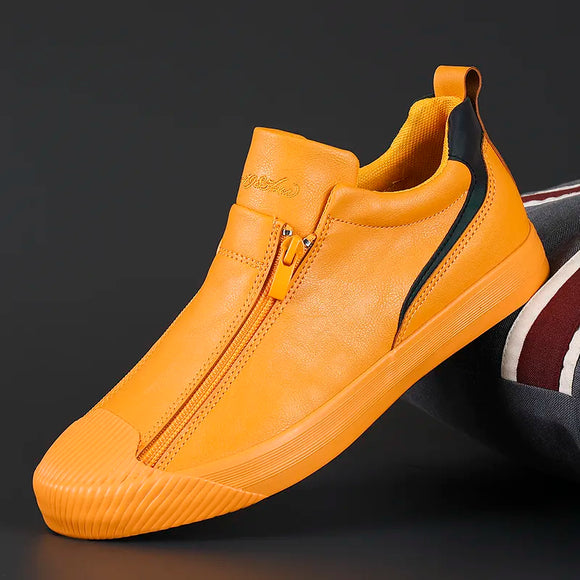 ARTEMISIA Autumn Men's Trendy Sneakers Leather Soft Sole Men Shoes Size 38-44