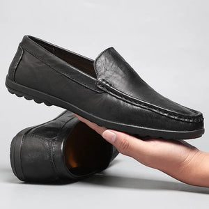 Genuine Leather Men Shoes Casual Luxury Brand Men Loafers Italian Moccasins Breathable Slip on Men Driving Shoes Chaussure Homme