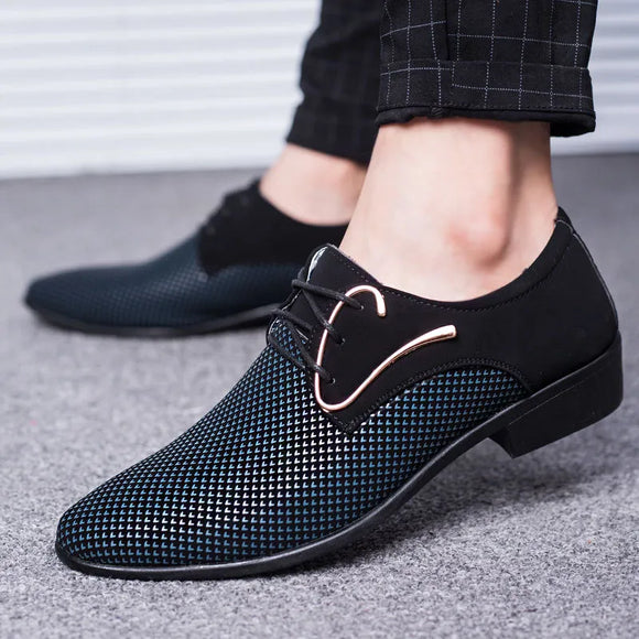 Men's Shoes Retro Classic Fashion Luxury Men Shoes Wear-resistant Non Slip Mans Footwear Anti-slip Black Shoes Zapatillas Hombre