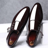 Pointed Toe Mens Dress Shoes Large Size Formal Italian Leather Casual Wedding Shoes for Men Office Classic Business Party Shoe