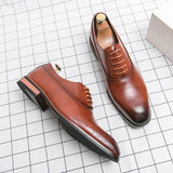 Luxury Men Gentleman Office Casual Shoes 2023 Fashion High Quality Male Pointed Oxford Wedding Leather Dress Shoes Free Shipping