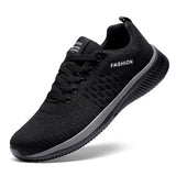 Men Sport Shoes Lightweight Running Sneakers Walking Casual Breathable Shoes Non-slip Comfortable black Big Size 35-47 Hombre