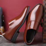 Slip-on Men Formal Shoes Business Formal Faux Leather Men'S Dress Shoes for men Elegant Suit Office Warm Loafers Plus Size 47 48